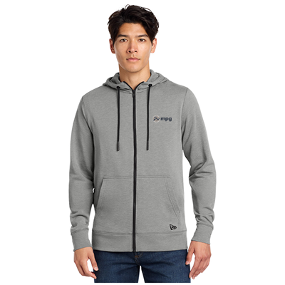 MPG Men's Tri-Blend Fleece Full-Zip Hoodie