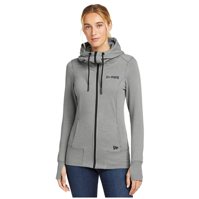MPG Women's Tri-Blend Fleece Full-Zip Hoodie
