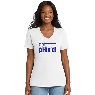pHix Women's Core Cotton V-Neck Tee