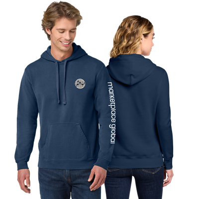 MPG Unisex Ring Spun Hooded Sweatshirt-LC