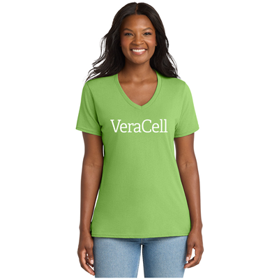 VeraCell Women's Core Cotton V-Neck Tee
